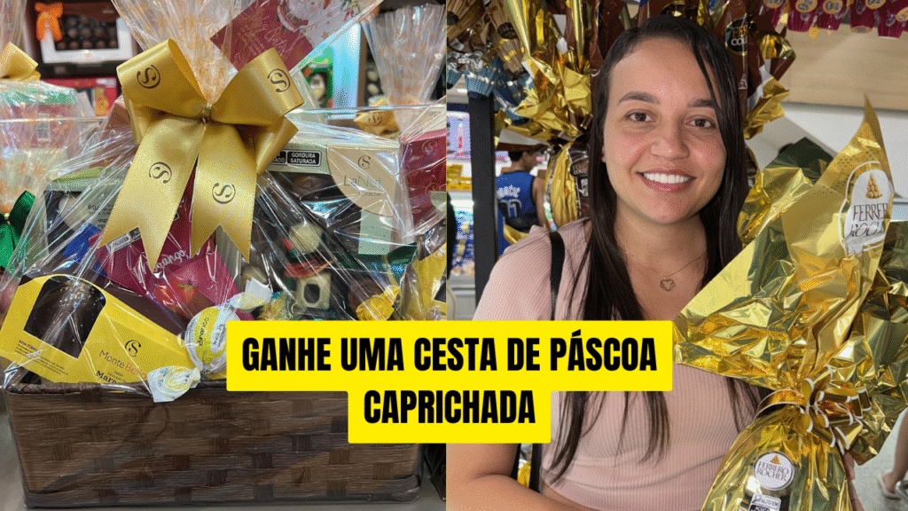 Receba uma Cesta de páscoa caprichada - Ação de páscoa