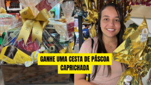 Receba uma Cesta de páscoa caprichada - Ação de páscoa